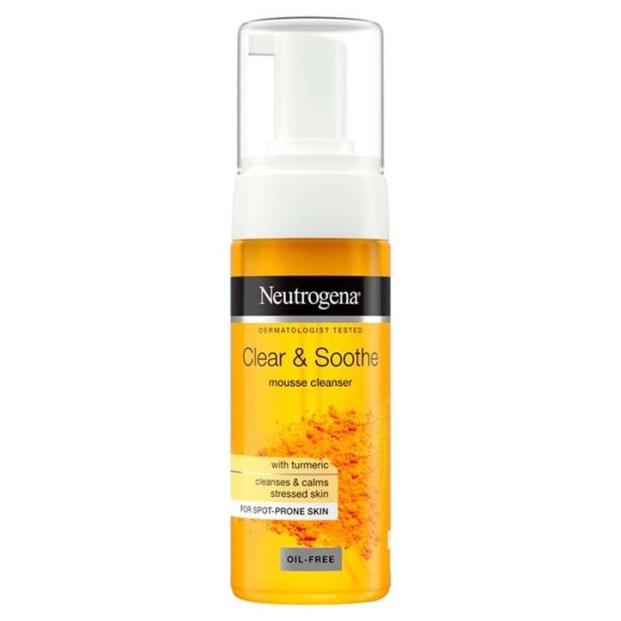 فوم پاک کننده صورت نوتروژینا مدل Soothing Clear حجم 150 میلی لیتر