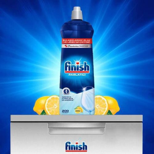 مایع جلا دهنده ماشین ظرفشویی فینیش 800 میلی لیتر Finish با رایحه لیمو