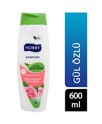 شامپو هوبی HOBBY مناسب موهای رنگ شده و براق کننده حجم 600 میل