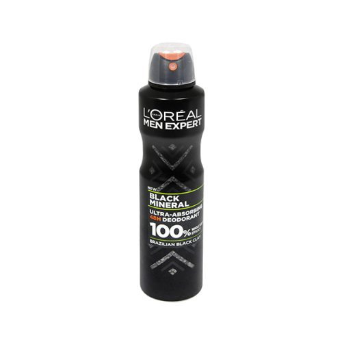 اسپری ضدتعریق لورال بلک مینرال LOreal Men Expert Black Mineral حجم 250 میلی لیتر