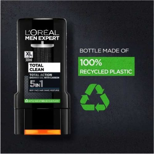 شامپو سر و بدن لورال Loreal اصل انگلیس مدل clean Carbon حجم 300 میل
