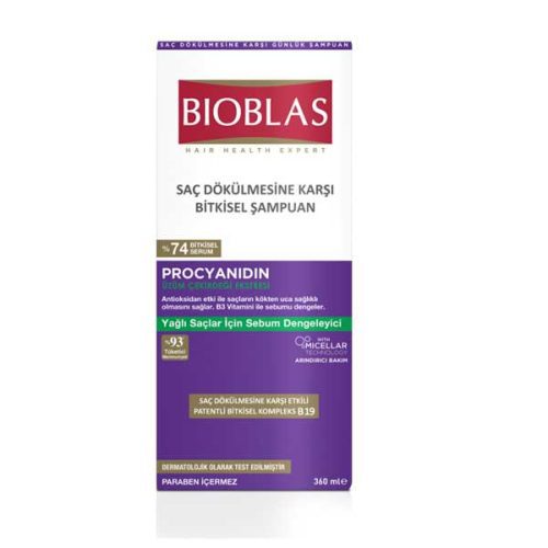 شامپو مو بیوبلاس Procyanidin حجم 360 میلی لیتر