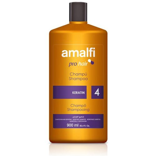 شامپو کراتینه آمالفی مدل Pro Hair Keratin حجم 900 میلی لیتر