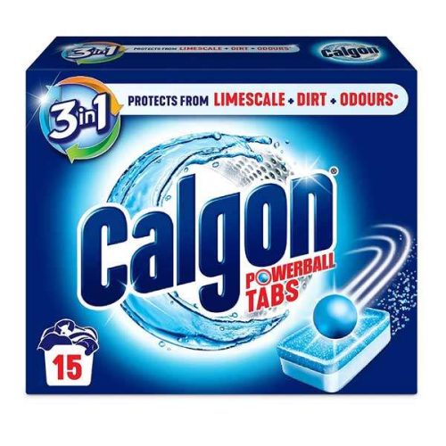 قرص جرم گیر ماشین لباسشویی کالگون مدل calgon powerball بسته 15 عددی