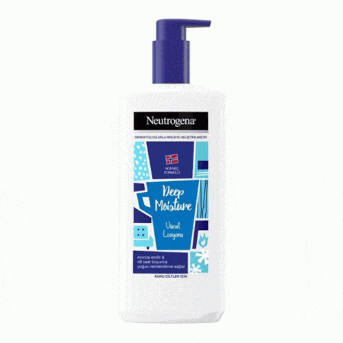 لوسیون بدن نوتروژینا 48 ساعته مدل deep moisture حجم 400 میلی لیتر