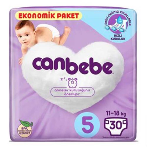 پوشک جان به به سایز 5 بسته 30 عددی
