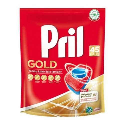 قرص ماشین ظرفشویی 45 تایی گلد پریل Pril Gold