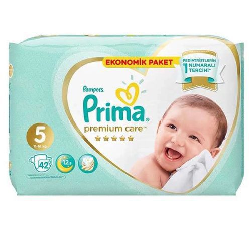 پوشک پریما ضدحساسیت سایز ۵ بسته ۴۲ تایی