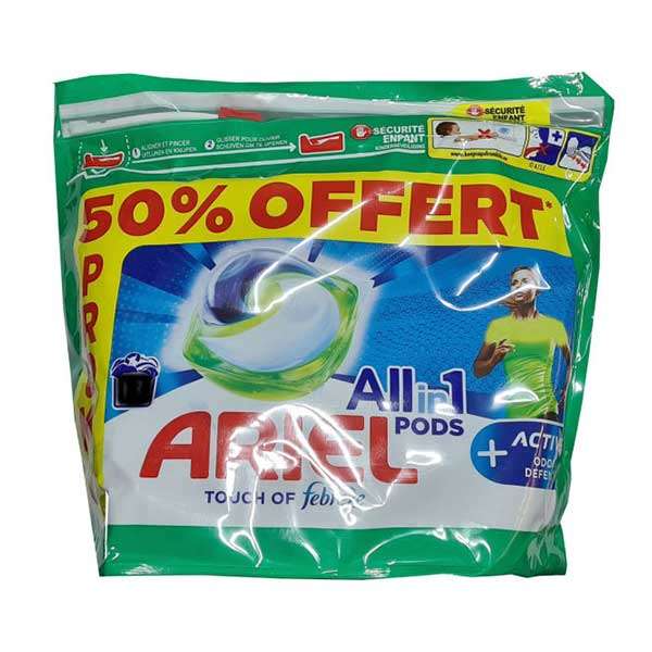 71 قرص ماشین لباسشویی آریل ARIEL مدل Pods بسته 43 عددی