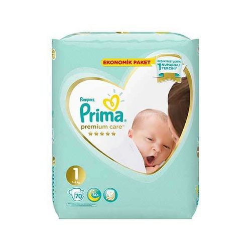 پوشک پریما ضد حساسیت سایز ۱ بسته 70 عددی