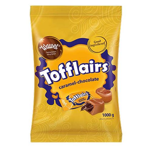 تافی پذیرایی واول مدل کارامل طلایی وزن 1000 گرم