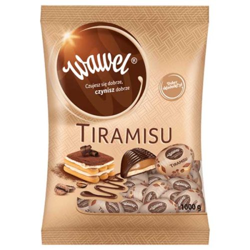 شکلات صدفی مغزدار با طعم ترامیسو واول WAWEL Tiramisu حجم 1 کیلوگرم