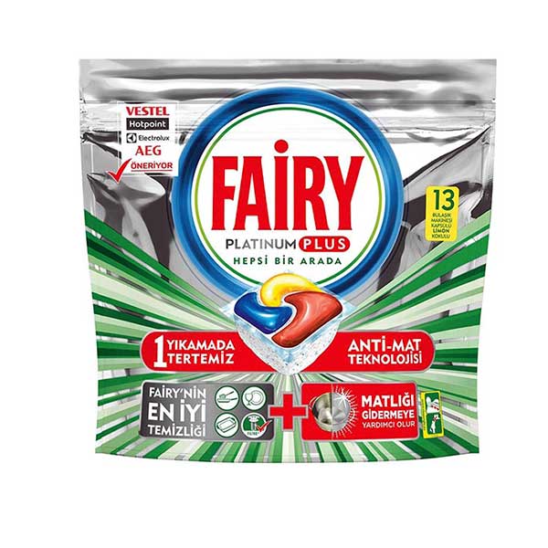 145445 قرص ماشین ظرف شویی پلاتینیوم پلاس فیری 13 عددی Fairy Platinum Plus