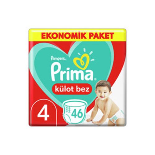 پوشک بچه شورتی پریما سایز 4 مدل Kulot bez بسته 46 عددی