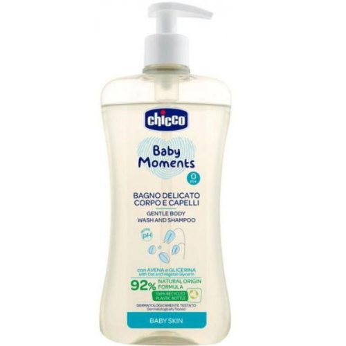 شامپو سر و بدن گلیسیرینه 500 میل چیکو Chicco ا Shampoo body
