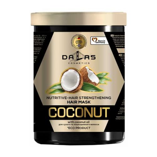 ماسک مو تقویت کننده و مغذی دالاس Dalas حاوی روغن نارگیل مناسب موهای خشک و آسیب دیده 1000 میل
