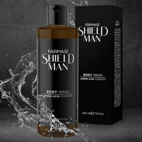 شامپو بدن مردانه فارماسی Shield man حاوی آمینو اسید 39 شامپو بدن مردانه فارماسی Shield man حاوی آمینو اسید
