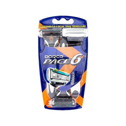 خودتراش مردانه 6 تیغ دورکو مدل Pace 6 بسته 3 عددی