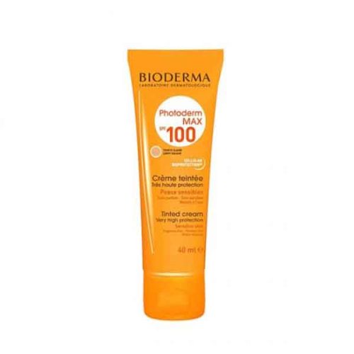 ضد آفتاب رنگی تم روشن ببیودرما BIODERMA مدل PHOTODERM MAX SPF 100 حجم 40 میل