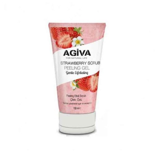 اسکراب آبرسان آگیوا AGIVA حاوی عصاره توت فرنگی حجم 150 میل