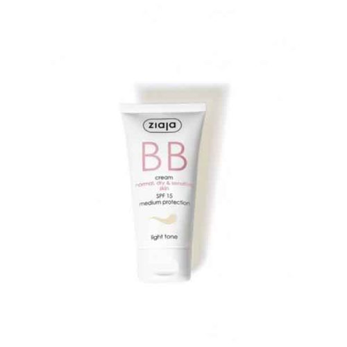بی بی کرم زیاجا ZIAJA برای پوست نرمال، خشک و حساس SPF15 رنگ بژ روشن حجم 50 میل