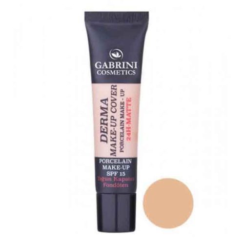 کرم پودر گابرینی GABRINI سری DERMA SPF15 شماره 103 حجم 40 میل