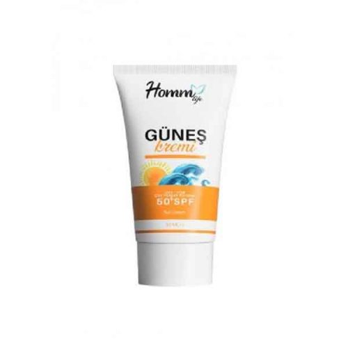کرم ضد آفتاب SPF50 هوم لایف HOMMLIFE حجم 50 میل