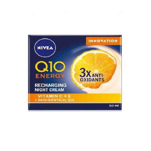 کرم ضد چروک شب نیوآ NIVEA Q10 ENERGY حجم 50 میل