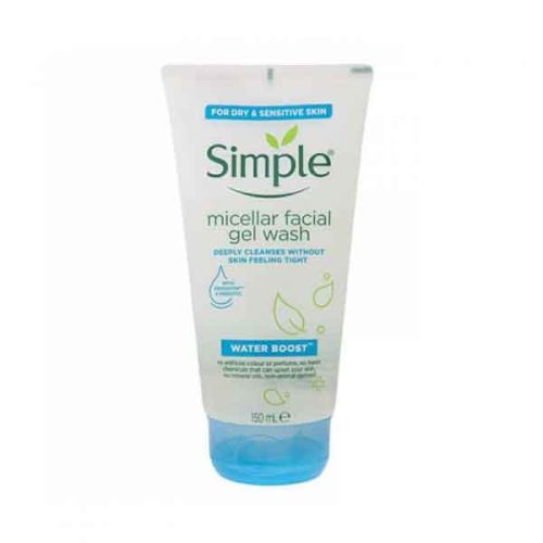 ژل میسلار آبرسان سیمپل SIMPLE مدل WATER BOOST حجم 150 میل