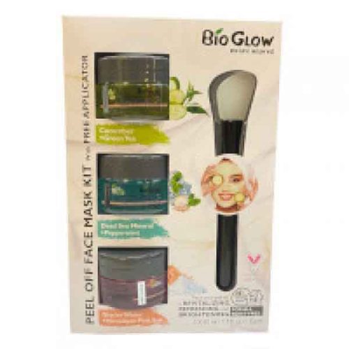 پک 3 عددی ماسک صورت BIO GLOW به همراه اپلیکاتور مخصوص حجم هر ماسک 50 میل