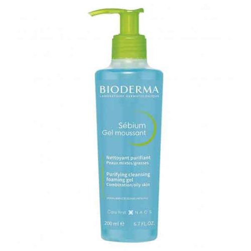 ژل شستشو بایودرما BIODERMA پوست چرب و مختلط حجم 200 میل