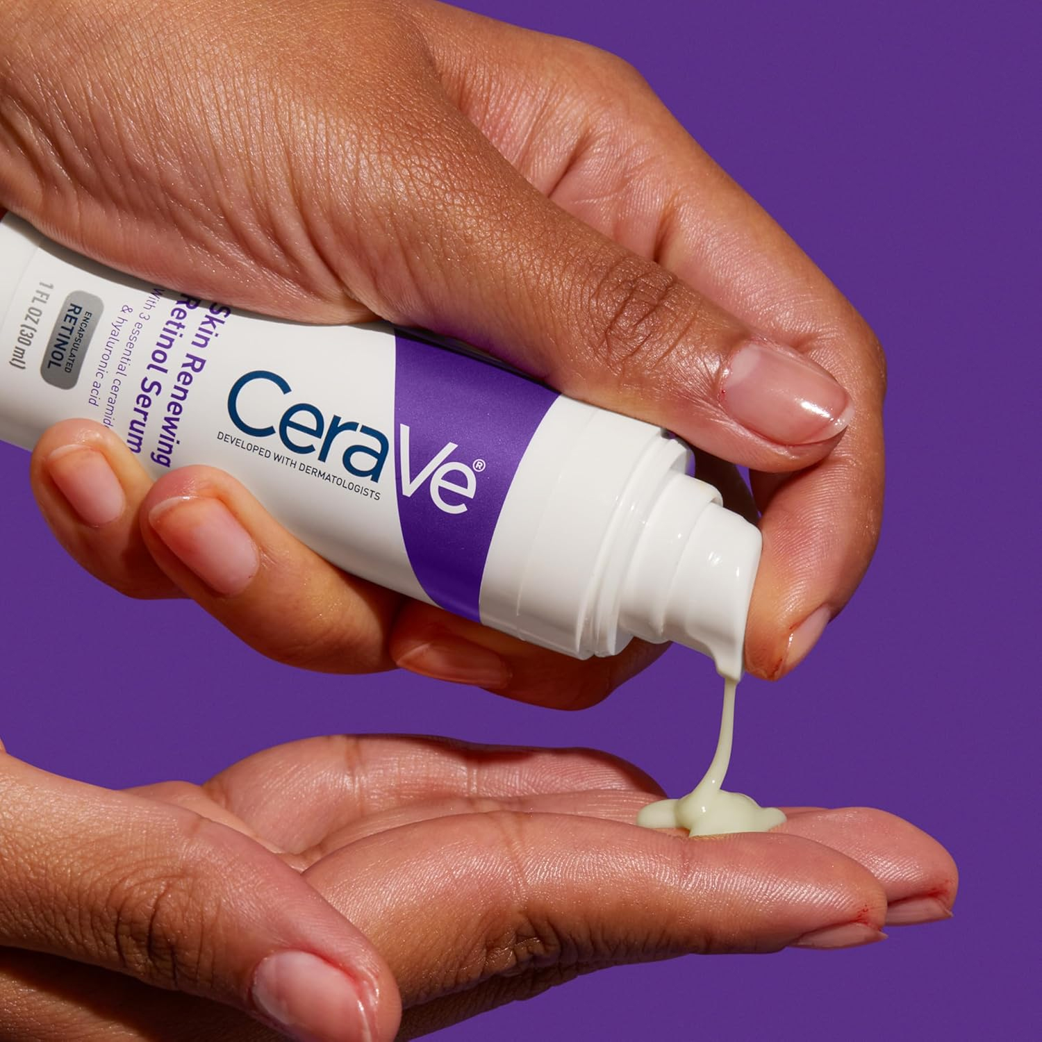 سرم صورت cerave مدل SKIN RENEWING حجم 30 میل