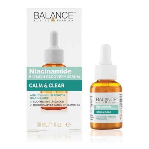 سرم آبرسان و جوانساز هیالورونیک اسید BALANCE مدل CALM&CLEAR حجم 30 میل