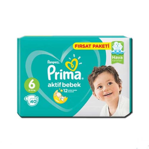 پوشک پریما چسبی سایز 6 بسته 40 عددی