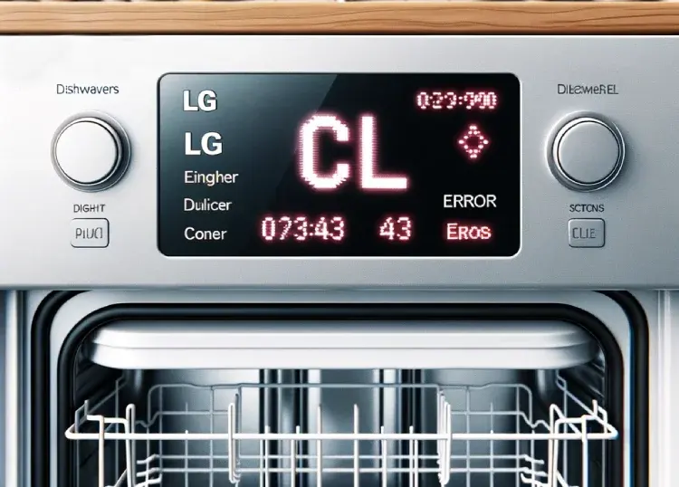ارور cl ماشین ظرفشویی ال جی