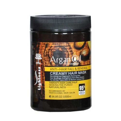 ماسک مو لایتنس مدل Argan oil حجم 1000 میلی لیتر
