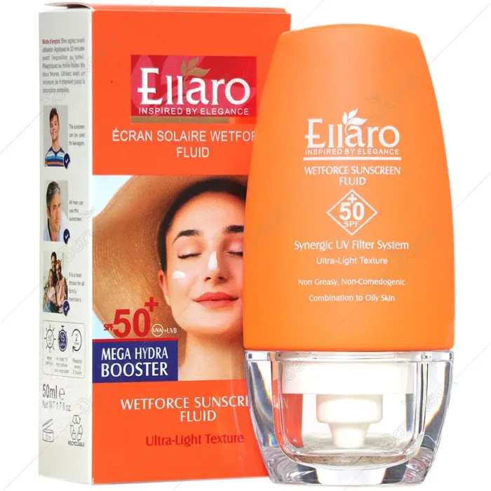 فلوئید ضد آفتاب بی رنگ الارو SPF50 مدل Ultra Light مناسب پوست های چرب و مختلط حجم 50 میلی لیتر - Image 3
