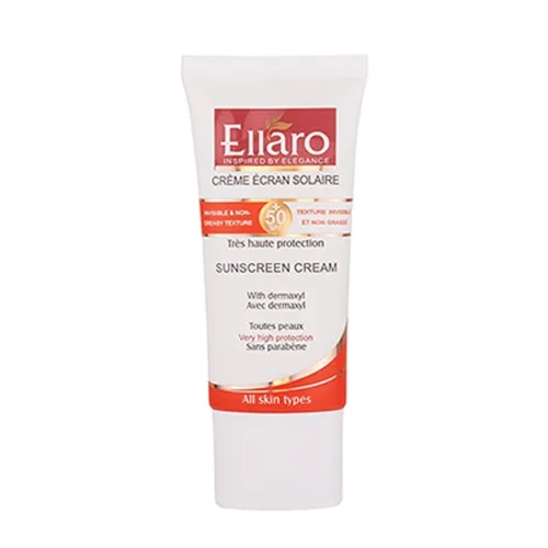 کرم ضد آفتاب الارو با SPF50 مناسب انواع پوست حجم 50 میل -بژ روشن
