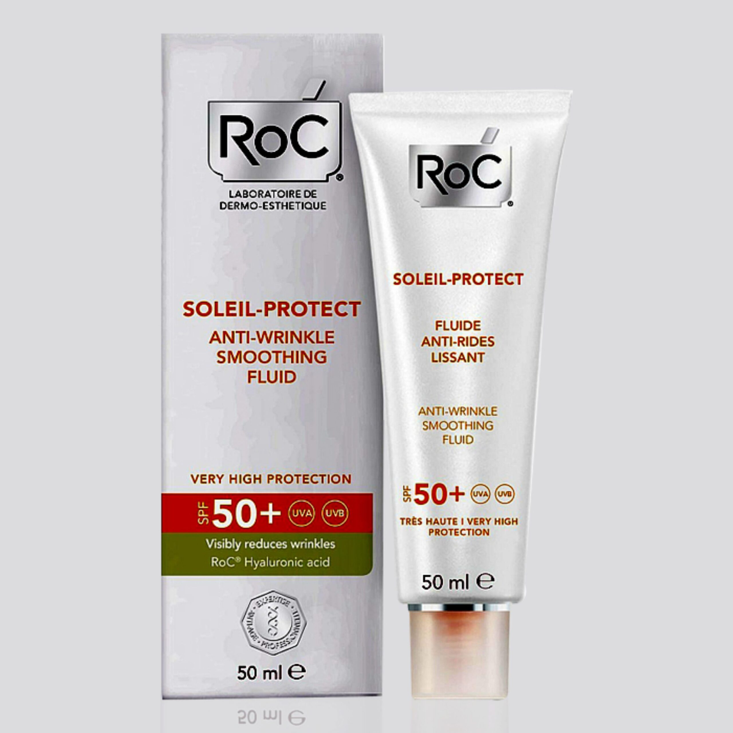 ضدآفتاب و ضدچروک رک Roc مدلSoleil-Protect Anti-Wrinkle حجم 50 میل
