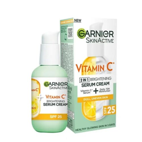 سرم کرم گارنیر Garnier روشن کننده مدل ویتامین C سی 50 میل