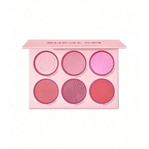 پالت رژگونه 6 رنگ شیگلم مدل FLORAL FLUSH رنگ BLUSHING BOUQUET