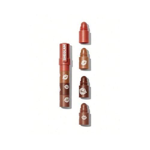 رژلب 4 در 1 شیگلم مدل MEGA LIP STACKS رنگ BROWNIE STACK