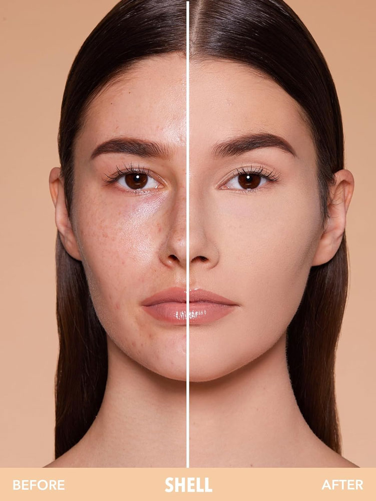 پنکک فشرده مات فول کاور شیگلم مدل SKIN FOCUS حاوی جوجوبا و کره شی باتر رنگ Chantilly وزن 11 گرم