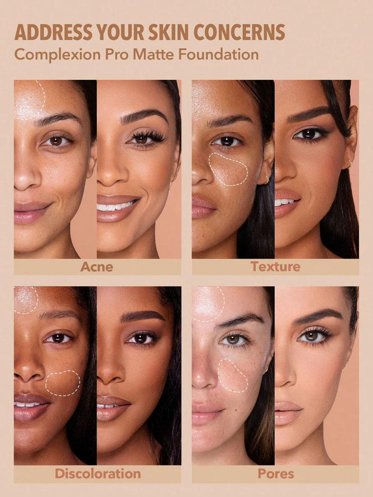 کرم پودر مات و بادوام شیگلم مدل COMPLEXION PRO رنگ PORCELAIN حجم 30 میل