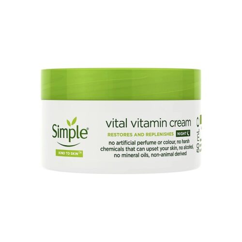 کرم شب سیمپل مدل Vital Vitamin – تغذیه و بازسازی پوست در طول شب