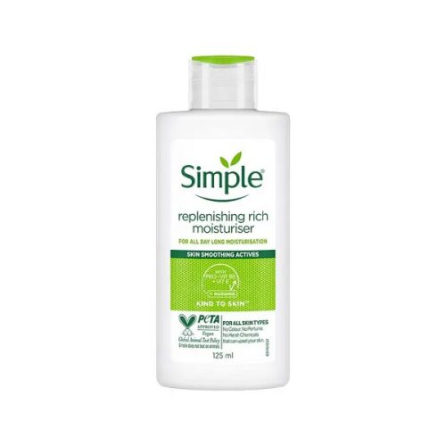 کرم آبرسان و مرطوب کننده سیمپل Simple مدل ریچ پوست خشک 125 میل