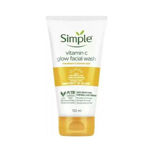 ژل شستشو ویتامین سی سیمپل Simple مدل Glow روشن کننده