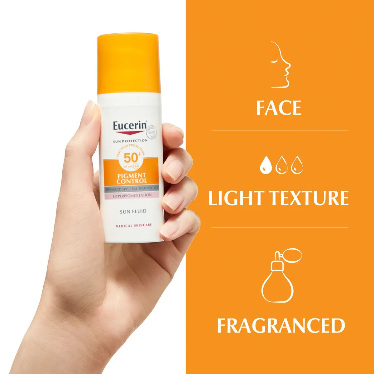 فلوئید ضد آفتاب اوسرین سری Sun Protection Spf50 حجم 50 میل