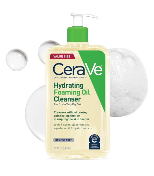 فوم شستشوی روغنی سراوی Cerave حاوی آبرسان پوست خشک و خیلی خشک