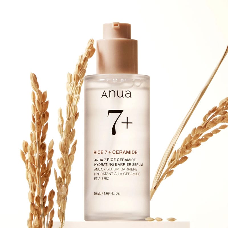 سرم آبرسان و تقویت‌کننده سد دفاعی برنج و سراماید آنوا Anua 7 Rice Ceramide Hydrating Barrier Serum